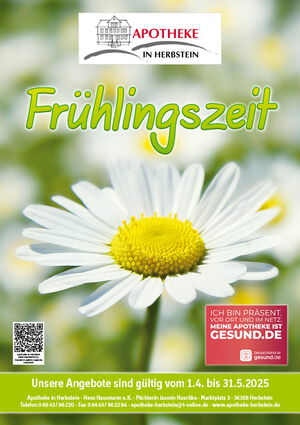 Angebote April bis Mai 2025 - Vorderseite