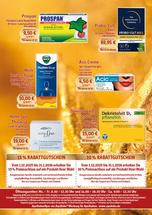 Angebote Dezember 2025 bis Januar 2026 - Rückseite