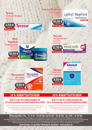 Angebote Februar bis März 2026 - Rückseite