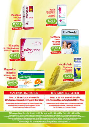 Angebote April 2026 bis Mai 2026 - Rückseite